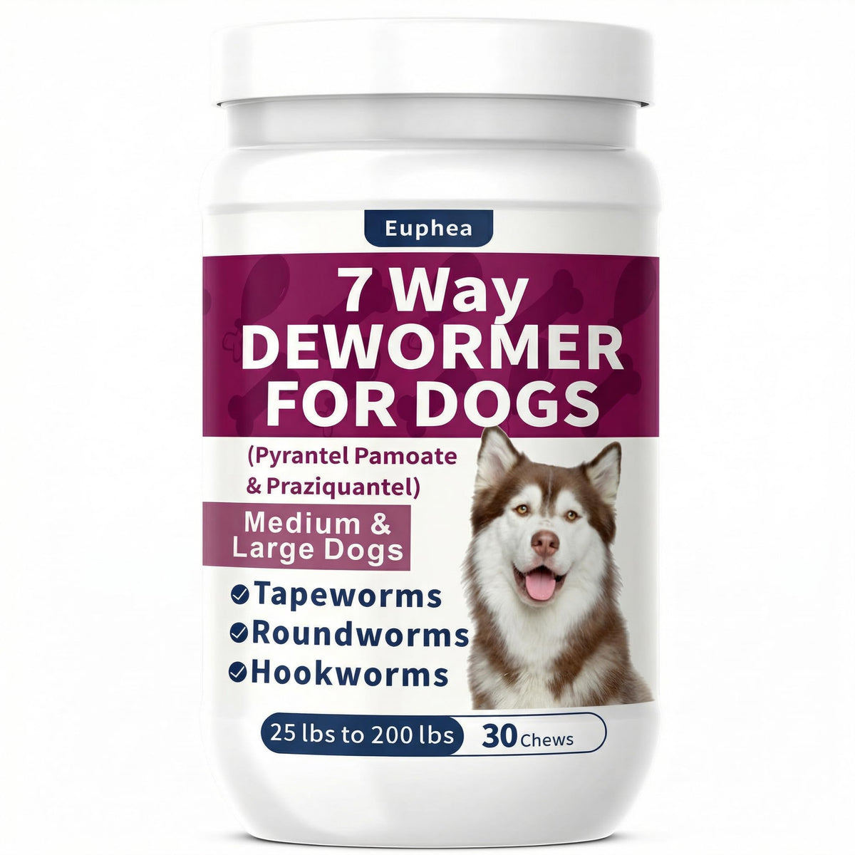 7-Way Dewormer for Dogs, 30 Tablets F949495