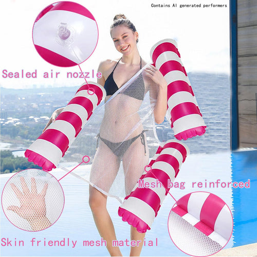 2 Pack Inflatable Pool Floats Chair Bed Hammock L191
