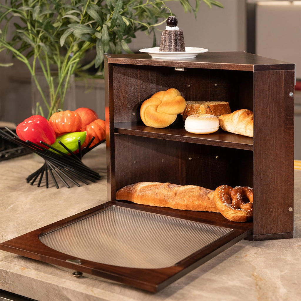Wood Bread Box C469