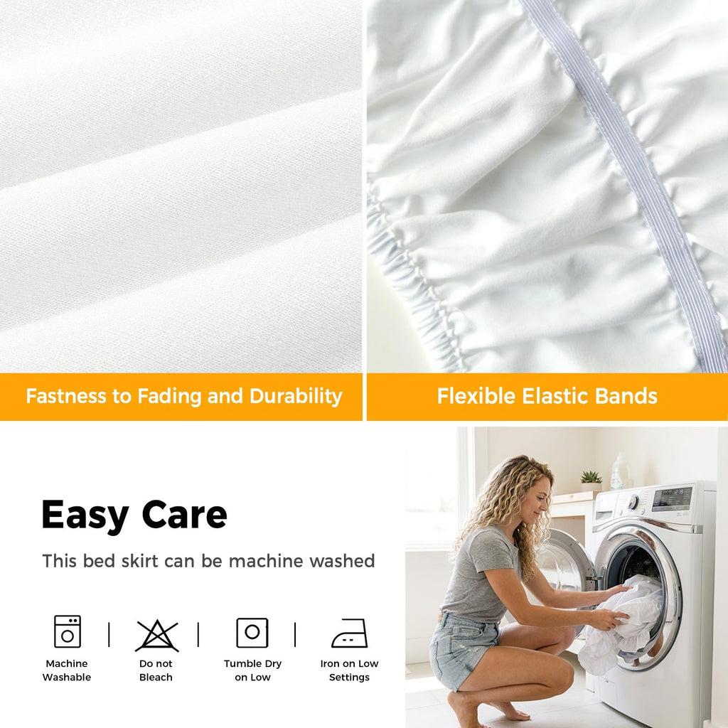 Ruffle Wrap Around Bed Skirt California King 18" Drop W980121