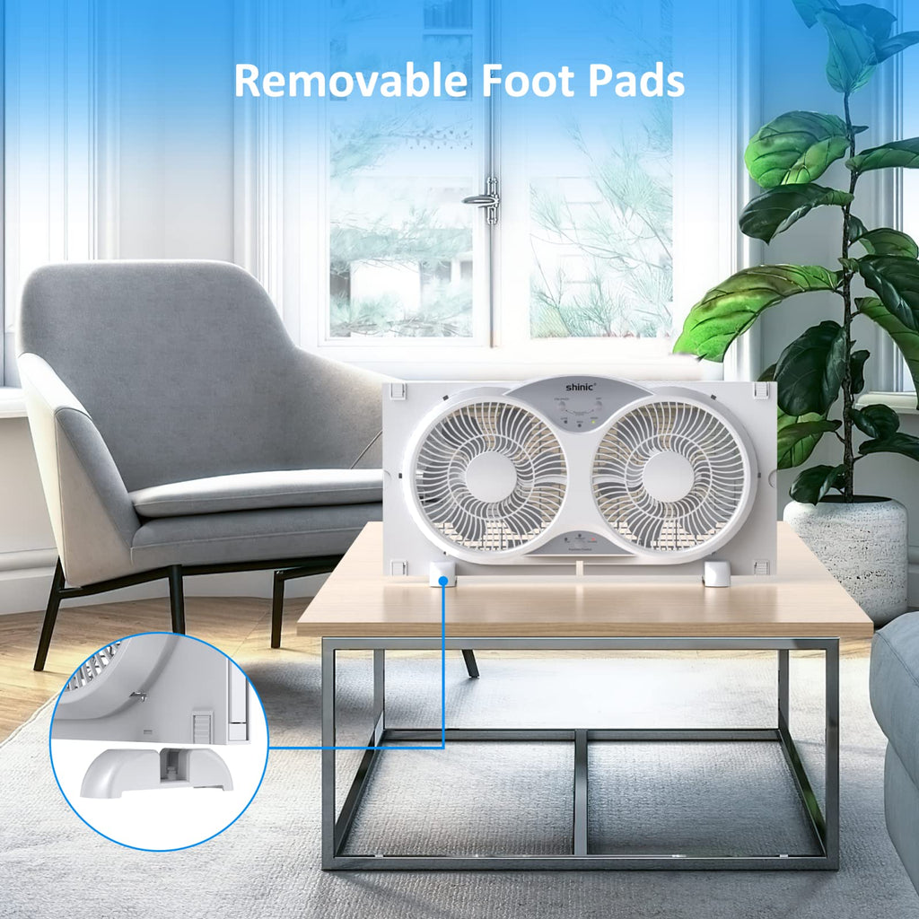 9" Twin Window Fan Reversible Airflow F59812