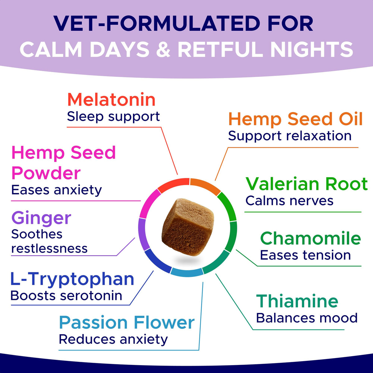 Calming Chews for Dogs 60Ct V6089