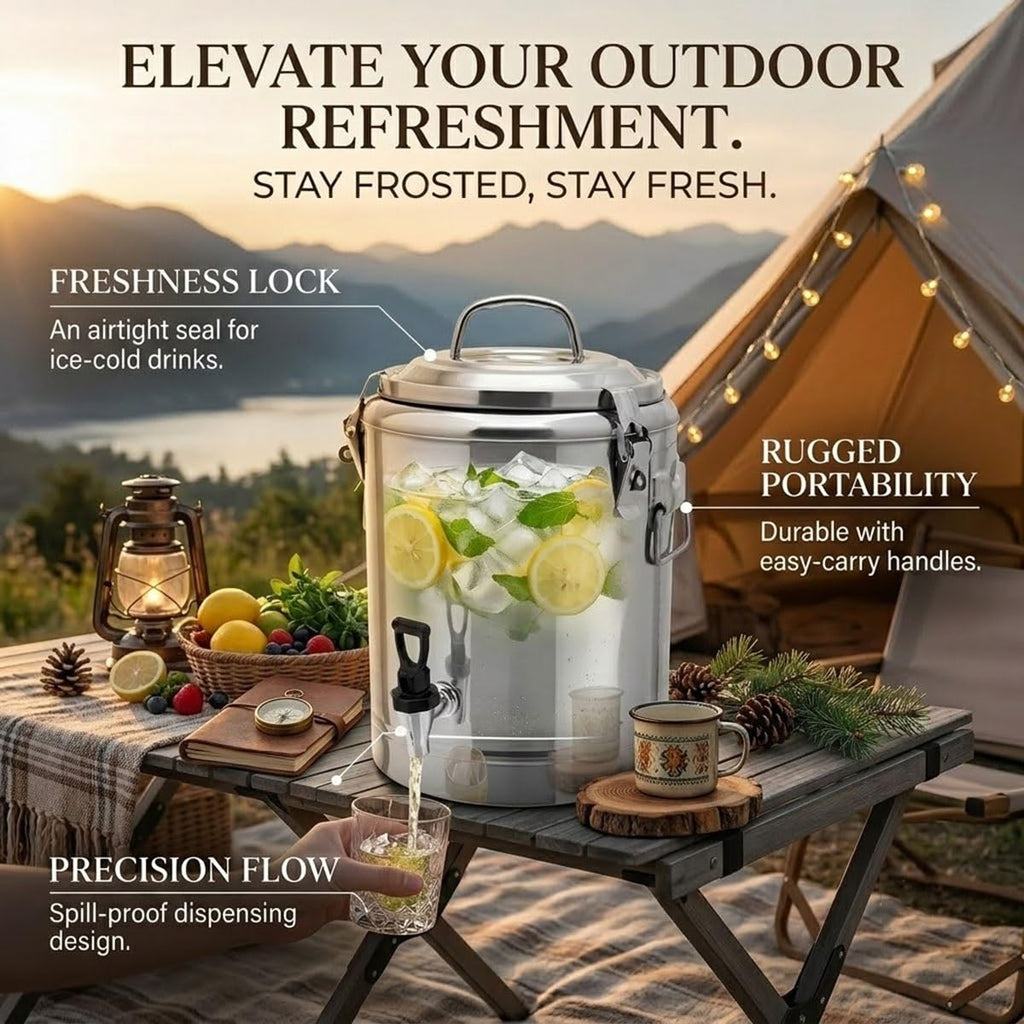 Stainless Steel Beverage Dispenser with Faucet M2473