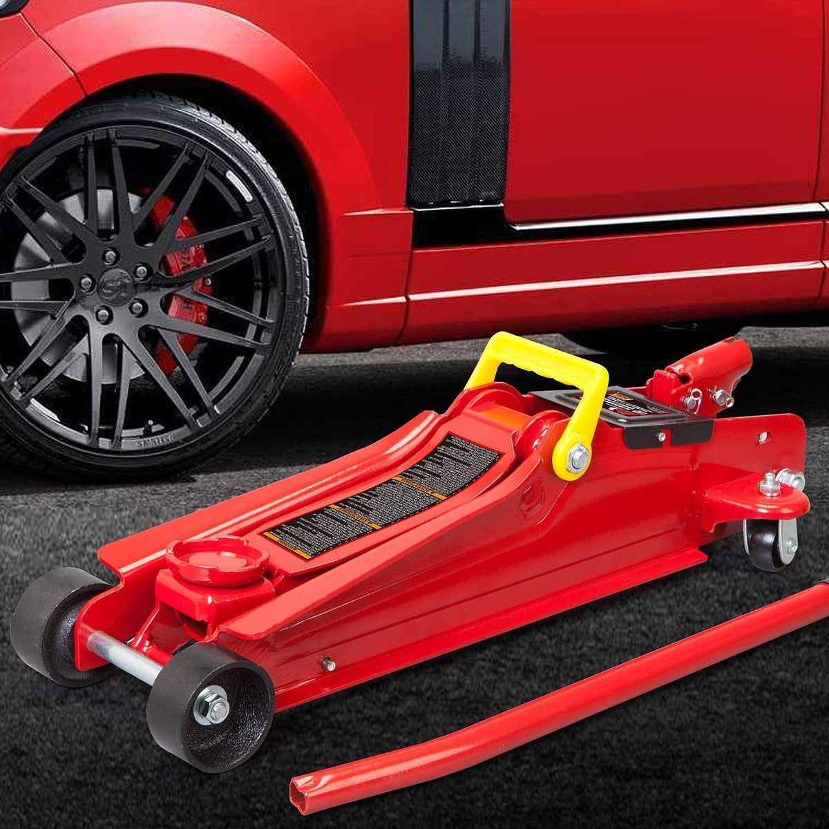 Low Profile Hydraulic Trolley Jack 2.5 Ton Red S4259