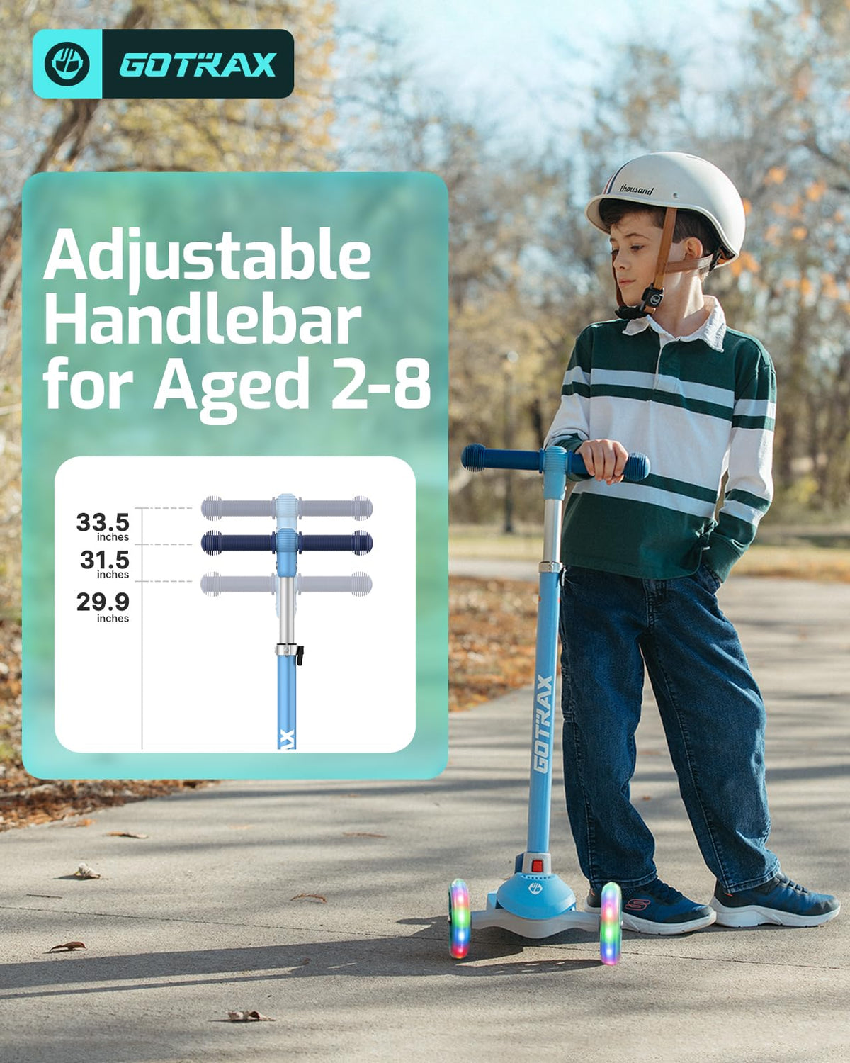 Kids 3 Wheels Kick Scooter R6363
