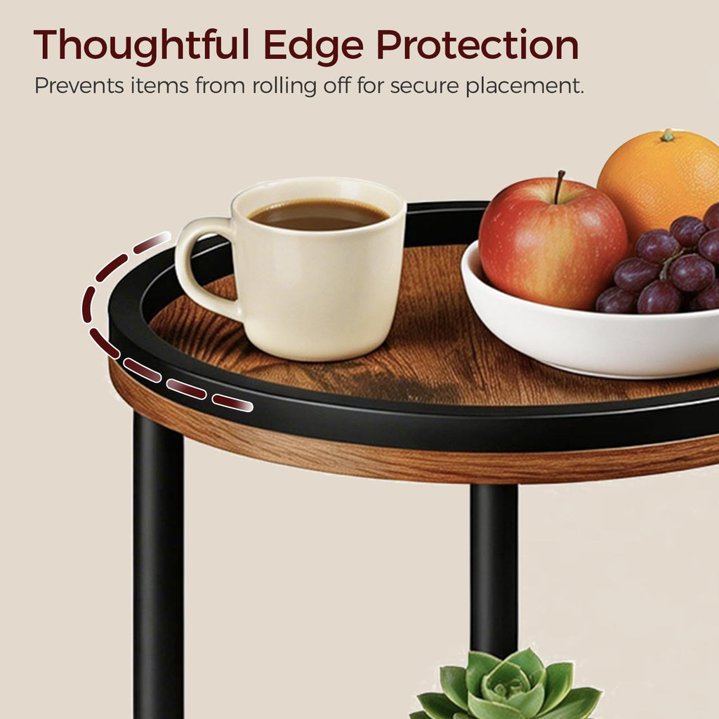 Small Round 3-Tier Side Table E197