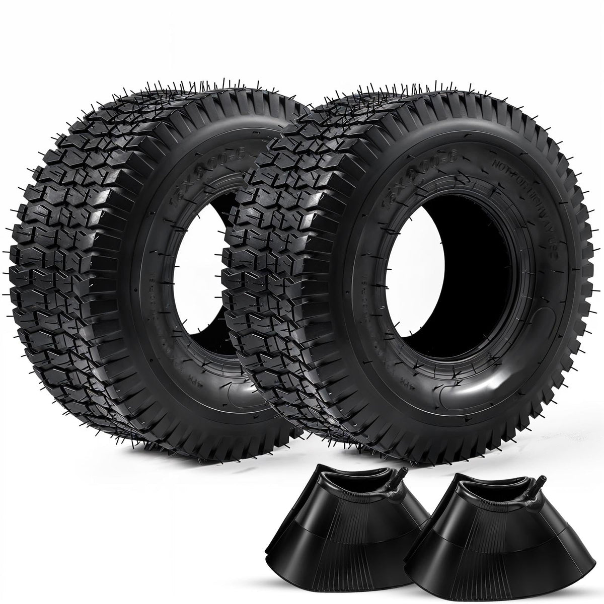 15x6.00-6 Lawn Mower Tire and Inner Tube 2PCS A7942