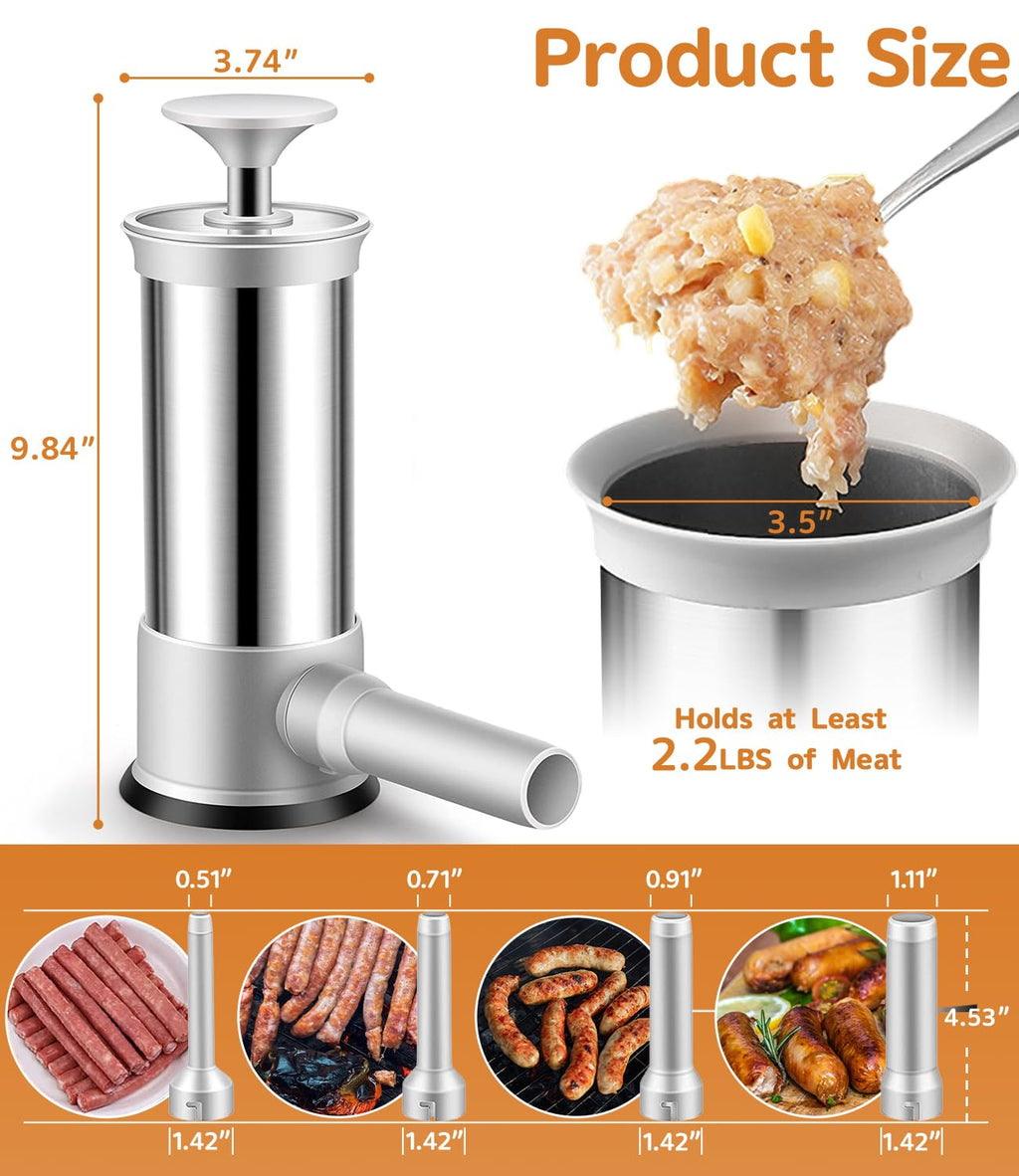Vertical Stainless Steel Sausage Stuffer 2.2LBS B430279