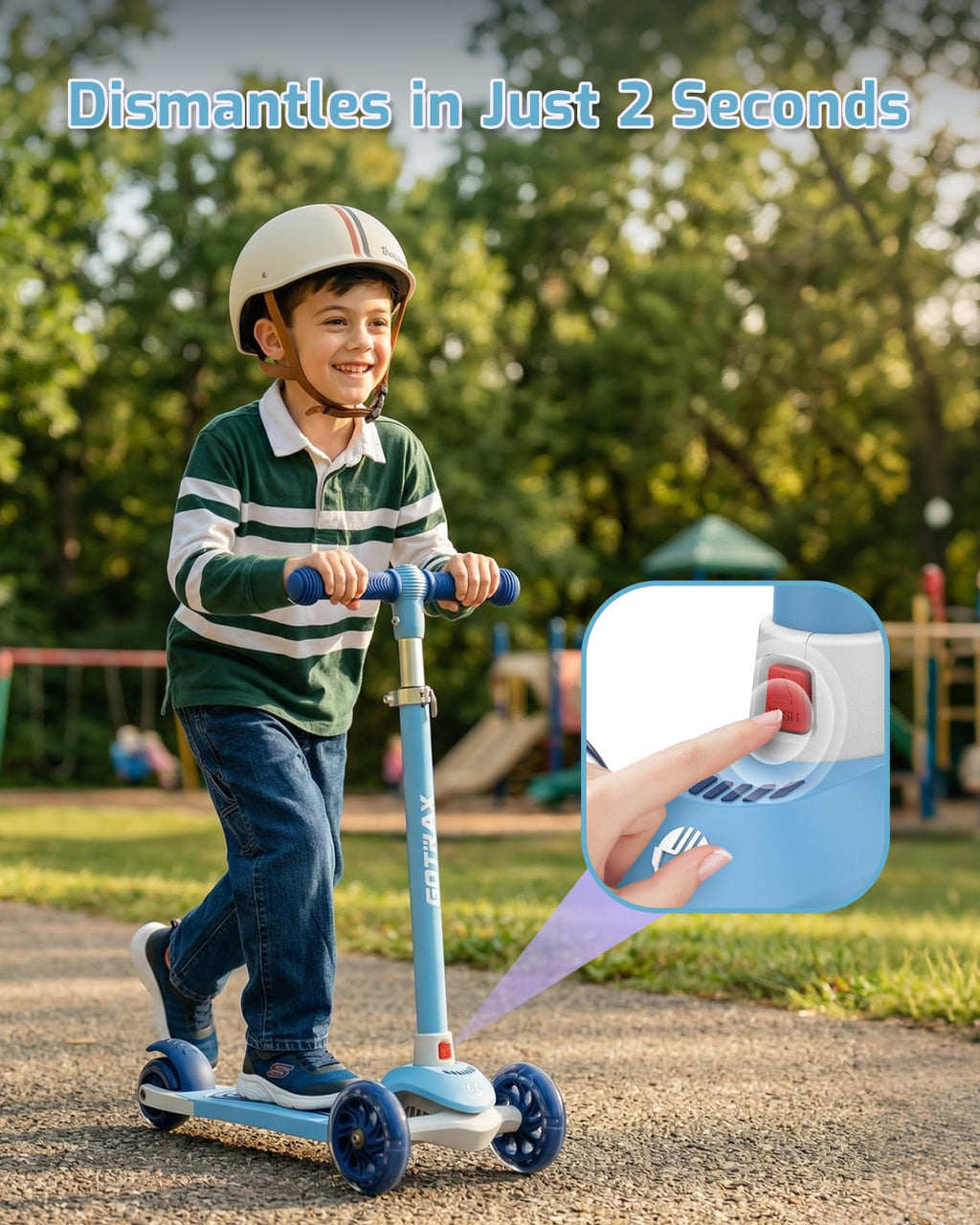 Kids 3 Wheels Kick Scooter R6363