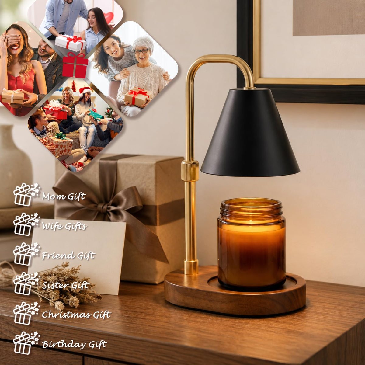 Candle Warmer Lamp Timer Height Adjustable U652954