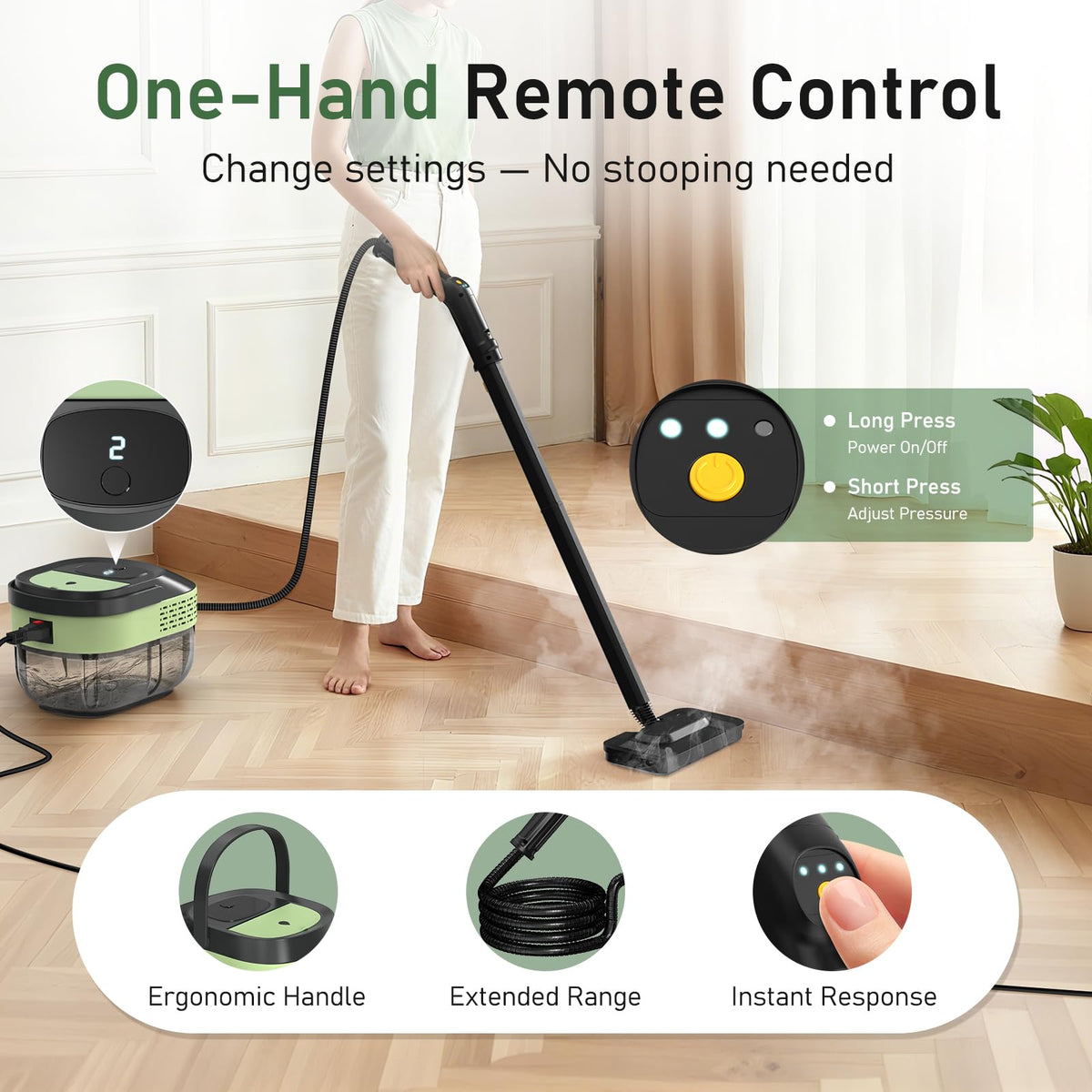 2500W Steam Mop Cleaner with 37 Accessories O7847