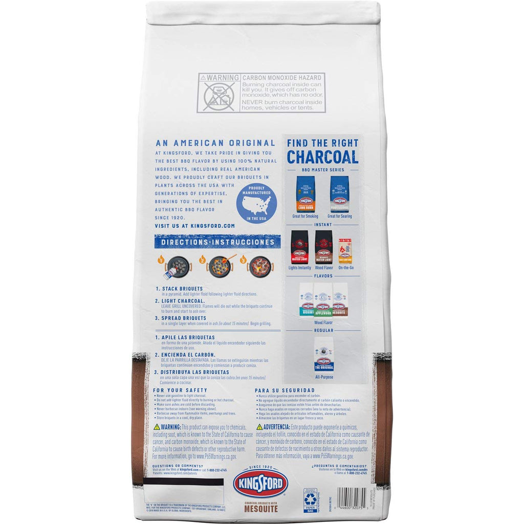 Original Charcoal Briquettes with Mesquite 16 Pounds K23294