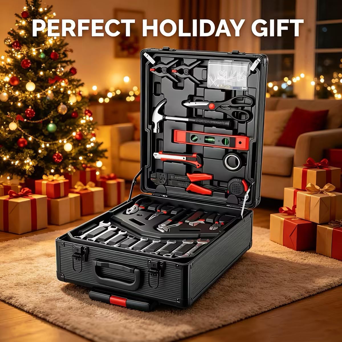 799pcs Aluminum Trolley Case Tool Set Silver J673