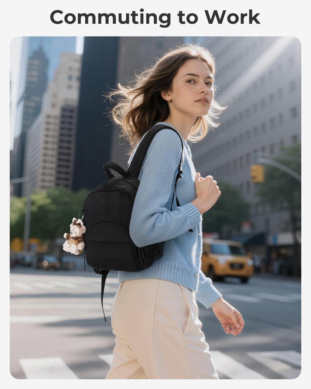 Mini Lightweight Quilted Backpack Y671055