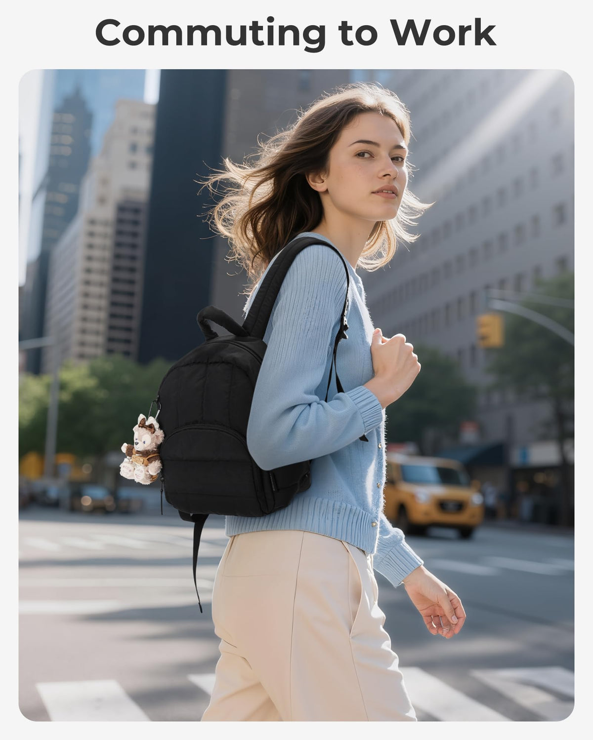 Mini Lightweight Quilted Backpack Y671055
