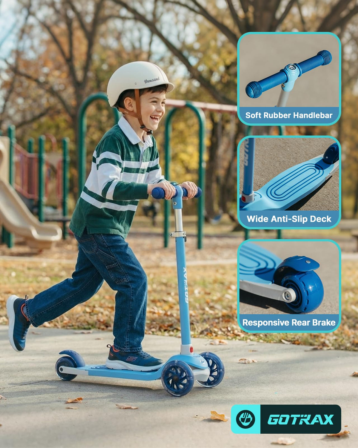 Kids 3 Wheels Kick Scooter R6363