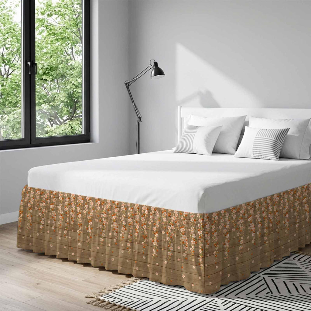 Ruffle Wrap Around Bed Skirt California King 18" Drop W980121