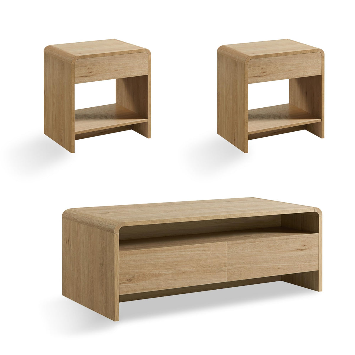 3-Piece Coffee Table Set with 2 End Tables U604673