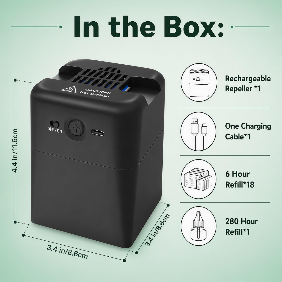 2-in-1 Rechargeable Mosquito Repellent Outdoor N7595