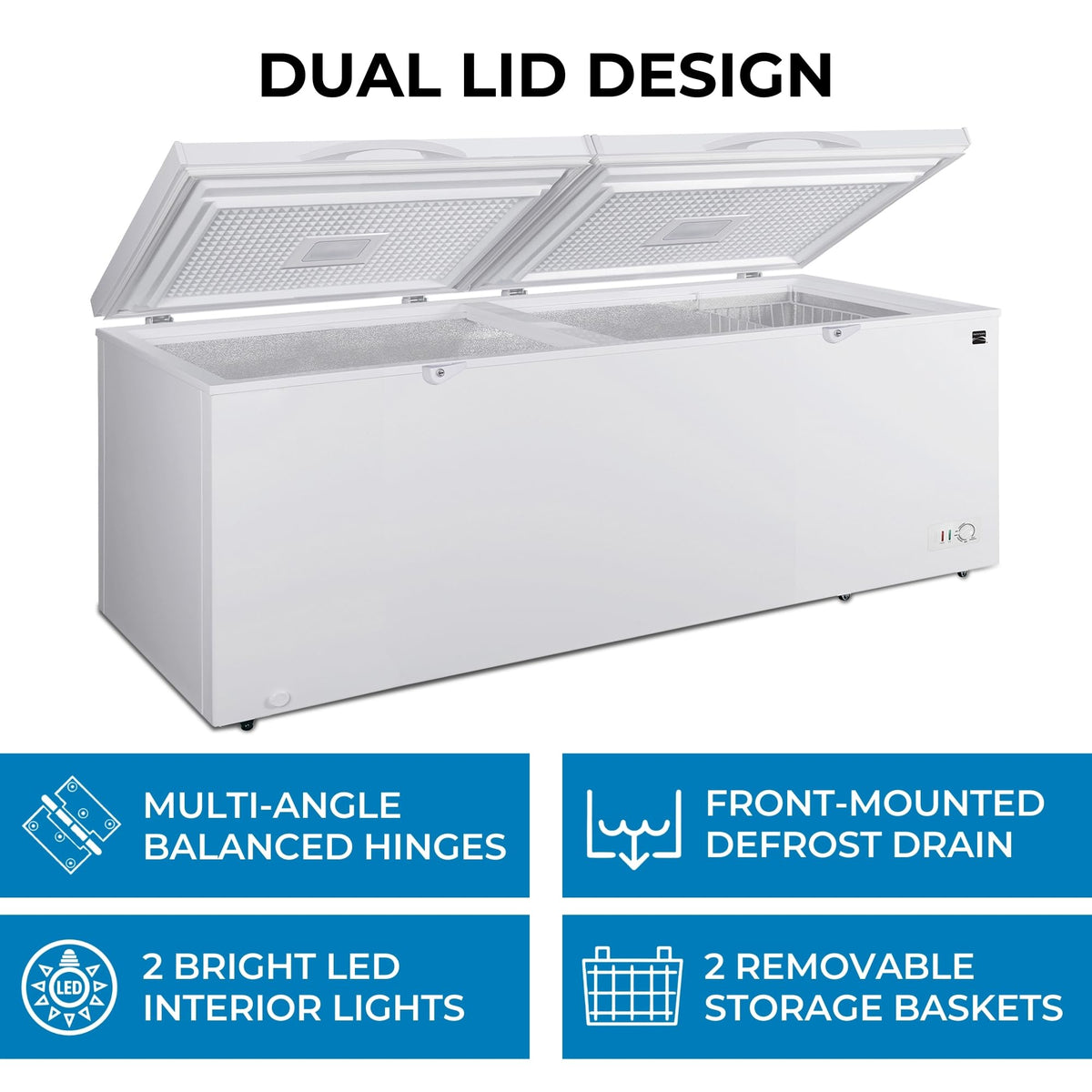 21.0 Cu Ft White Convertible Chest Freezer U861259