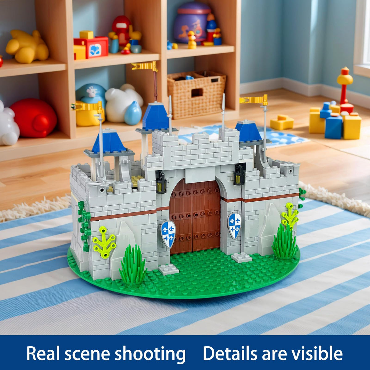 Medieval Knight Castle Building Blocks Set with 12 Knights Figures K2608