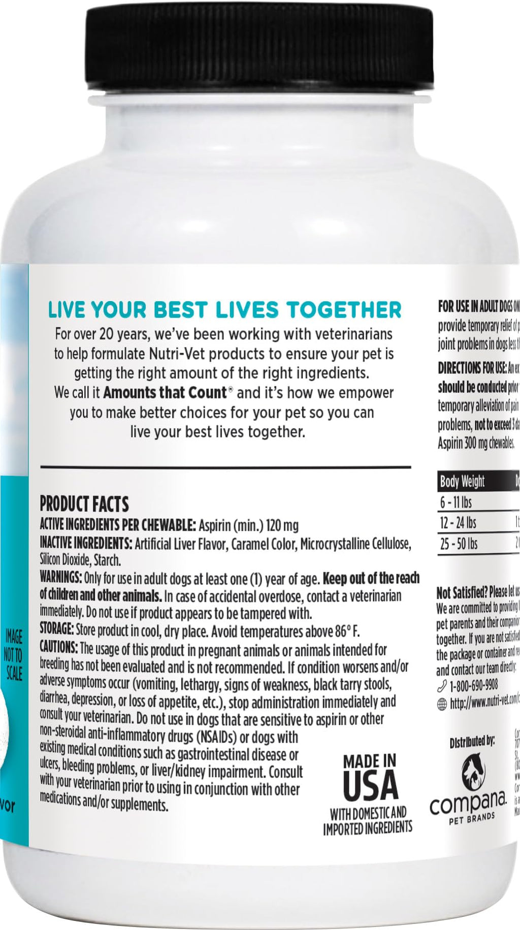 Dog Aspirin 120mg 100 Count A300
