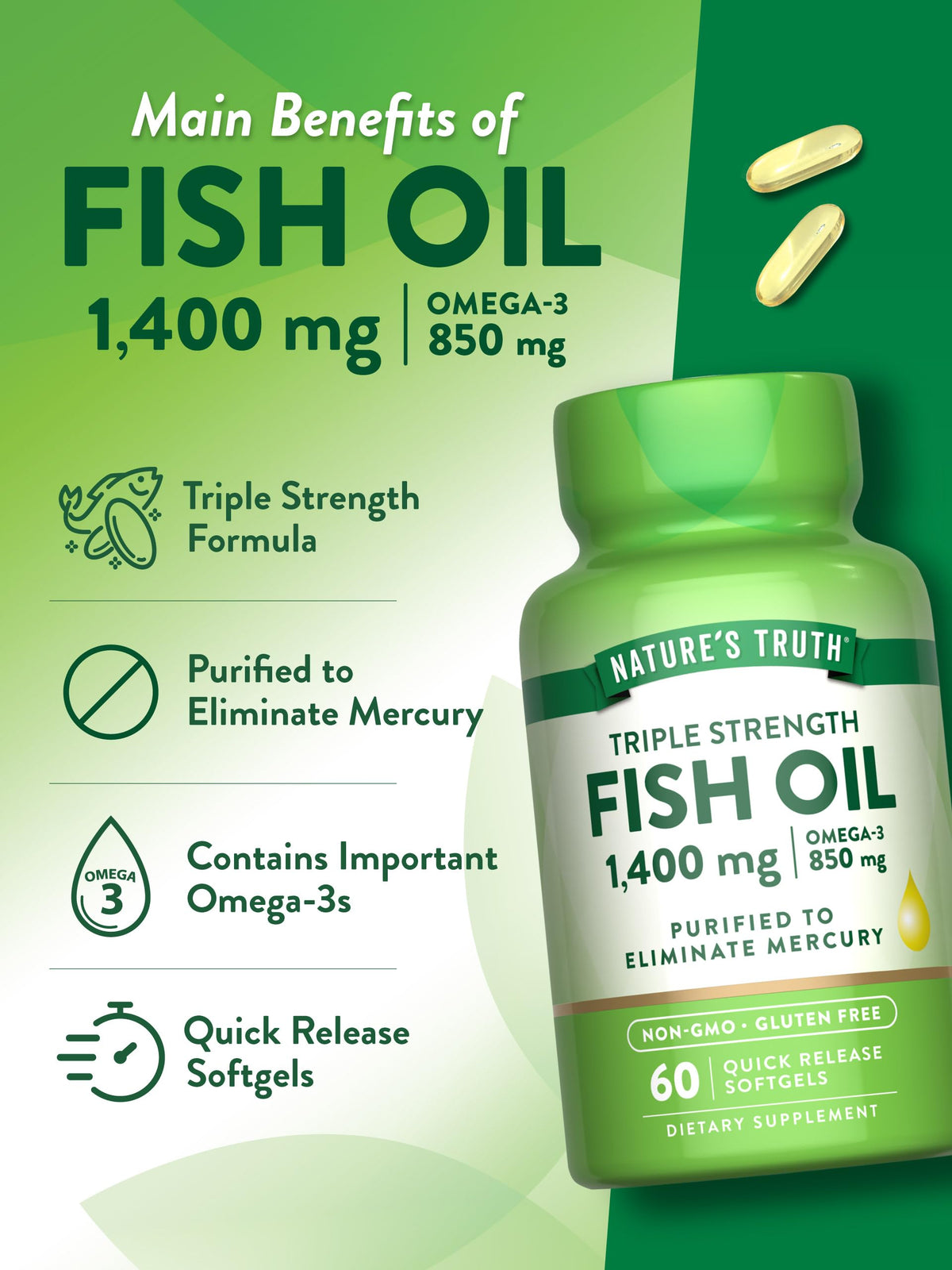 Triple Strength Fish Oil 1400 mg V167