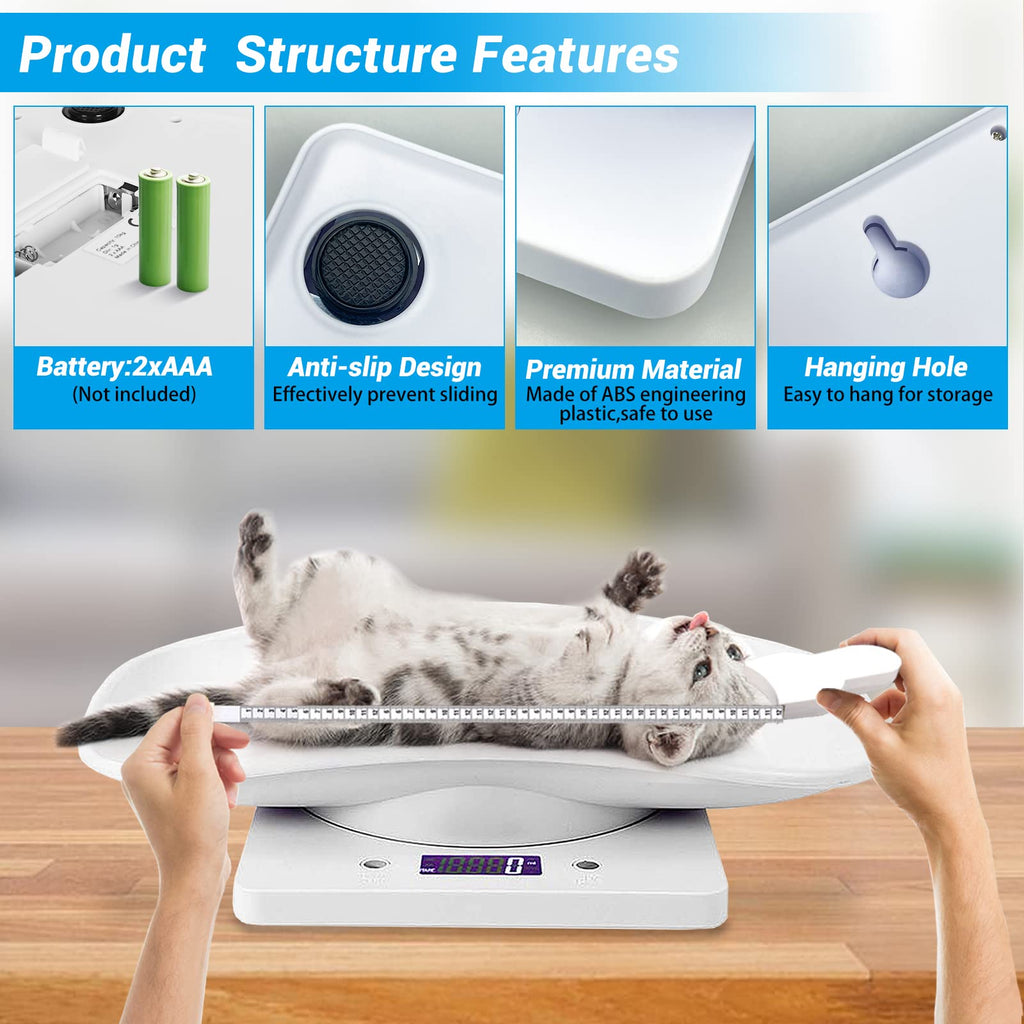 Pet Scale 33lb Capacity with Tape Measure I1331