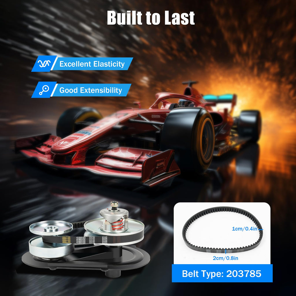 Torque Converter Go Kart Clutch Set 3/4" with 3 Drive Belts J391007