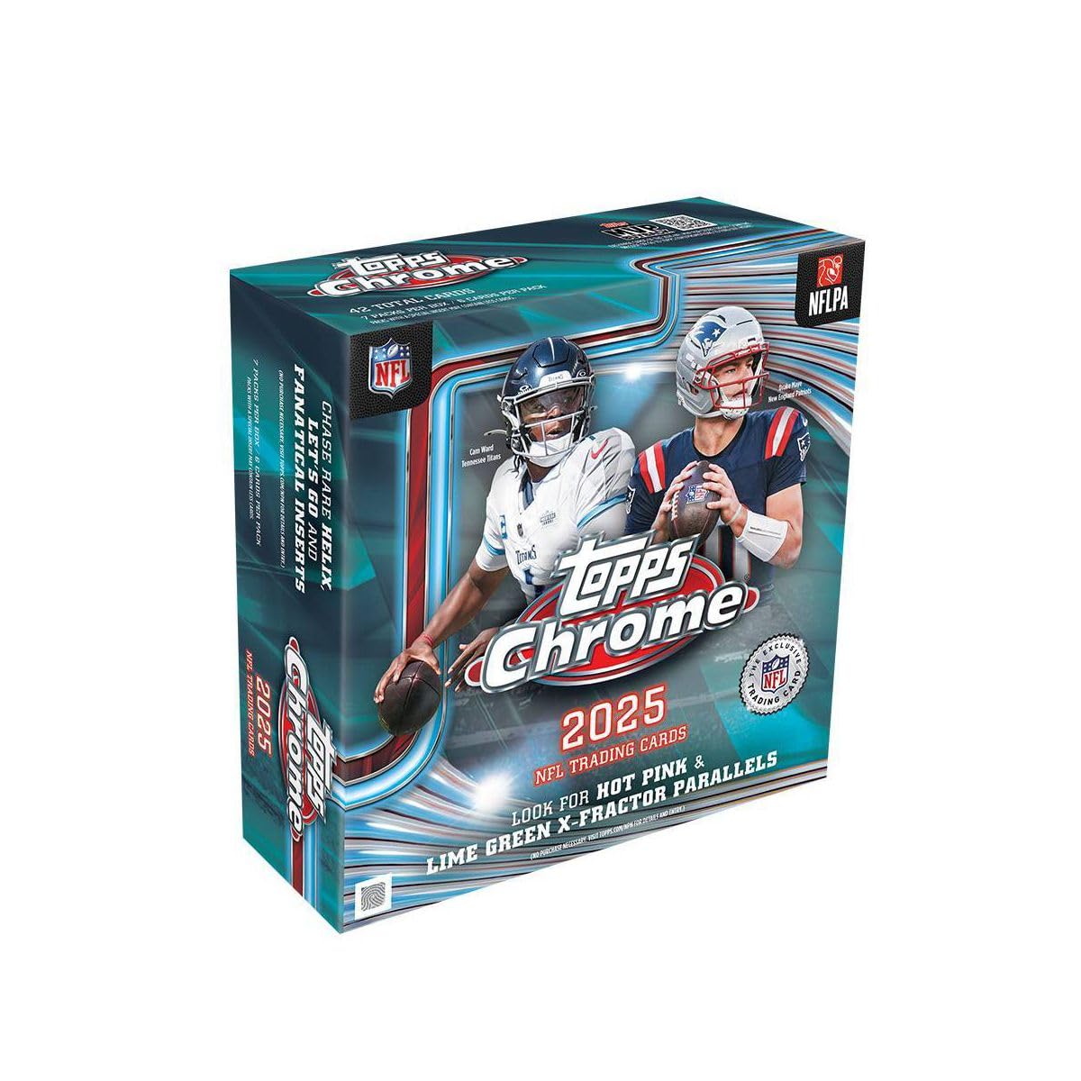 NFL Chrome Football Trading Card Mega Box W90962