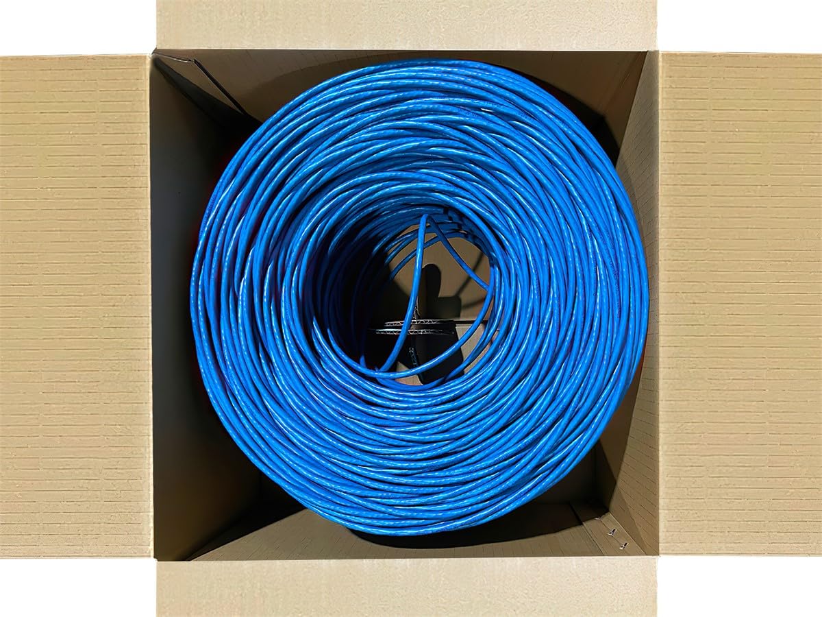 Cat6 Ethernet Bulk Cable 1000 Feet Blue L503