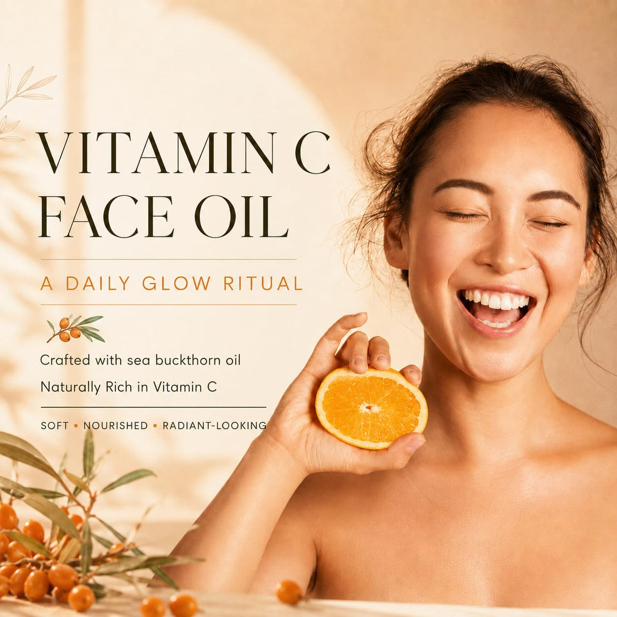 Turmeric Rosehip Camellia Vitamin C Face Oil 2 oz A30503