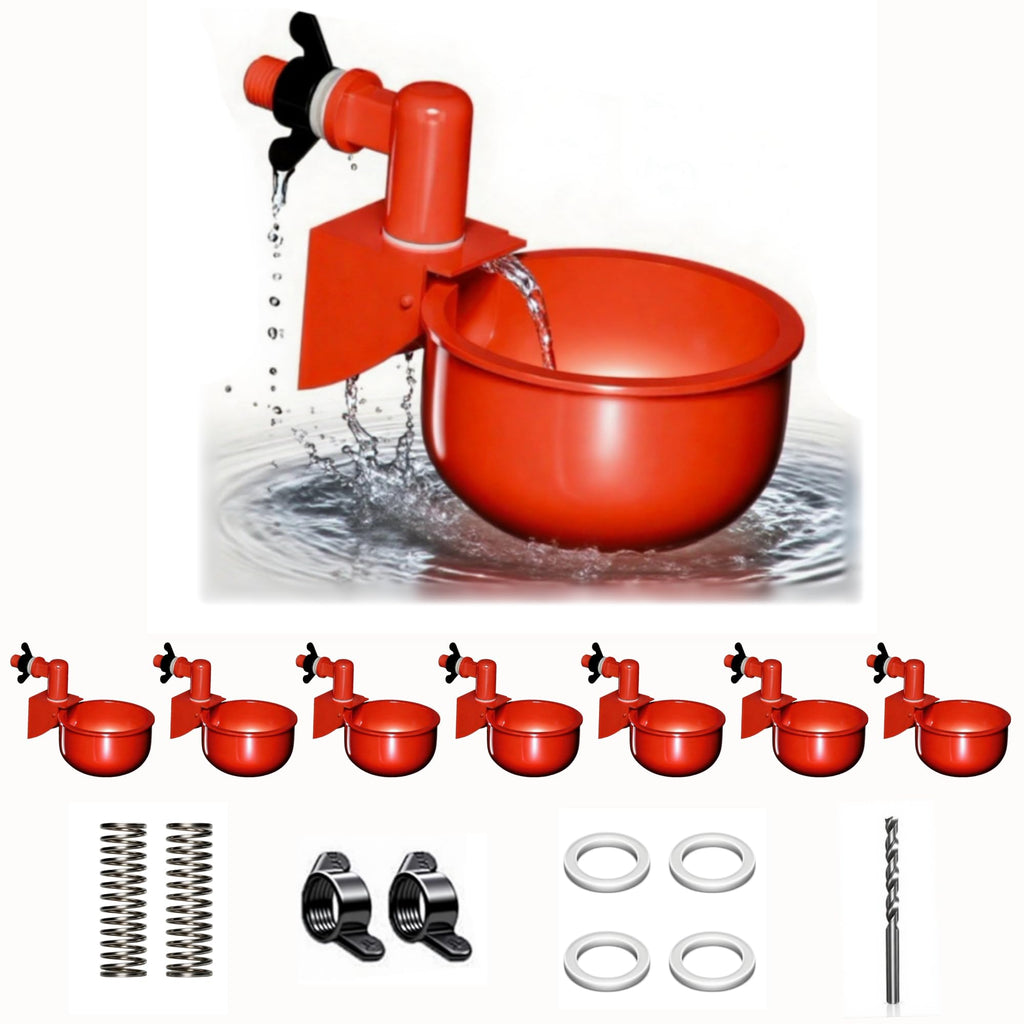 Leak Resistant Automatic Chicken Waterer Cups 8pk B450061