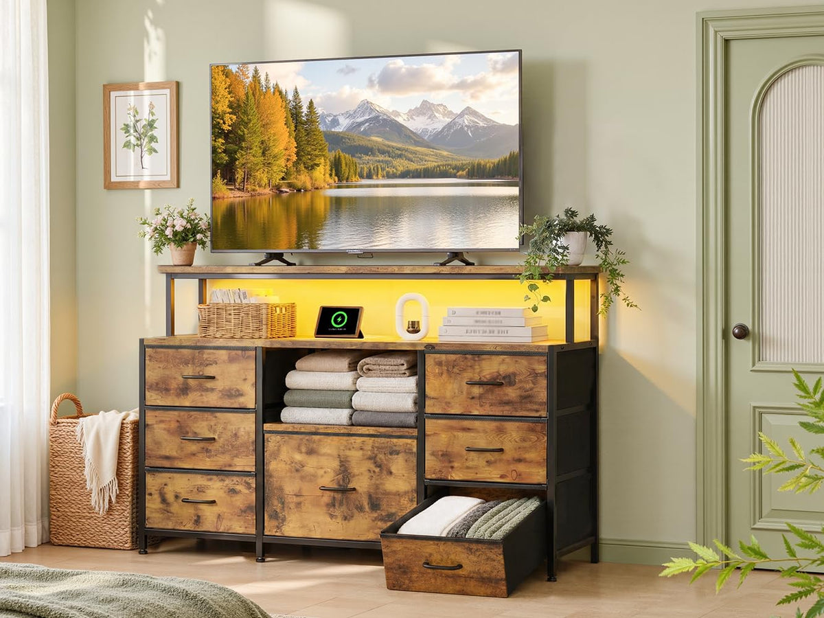Dresser TV Stand with 7 Drawers G230423