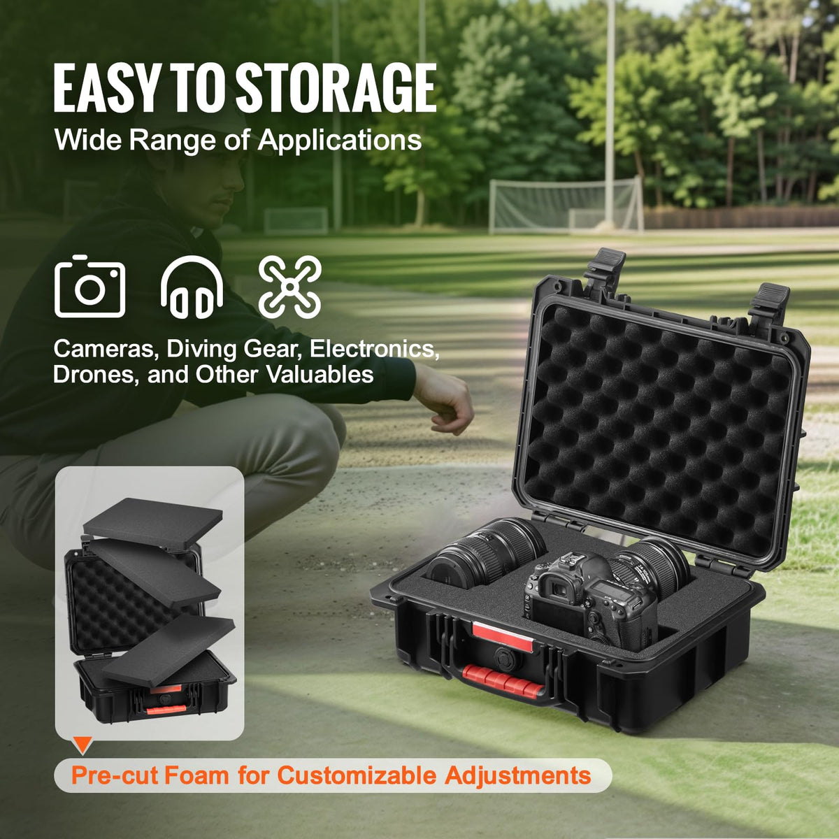 IP67 Waterproof Hard Case with Pre-cut Foam L774254