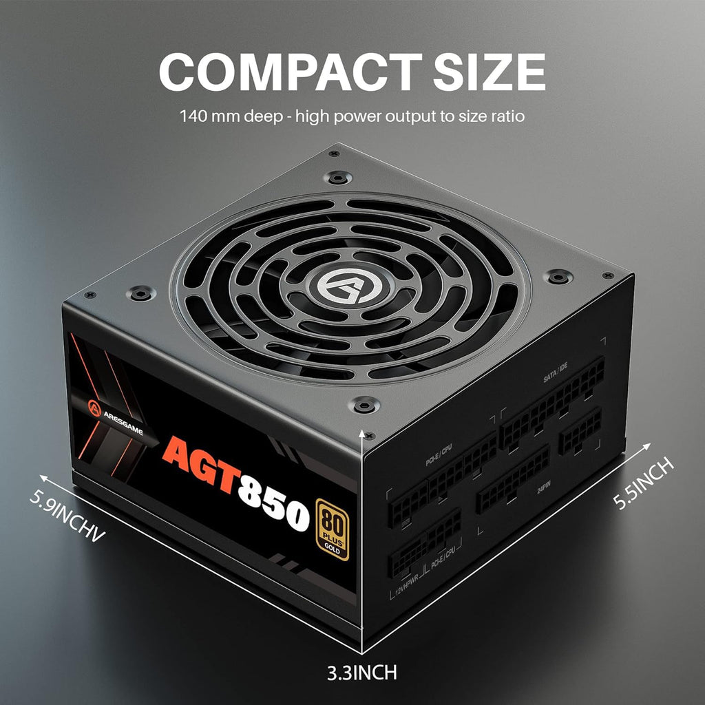 850W 80+ Gold Fully Modular ATX Power Supply K3497
