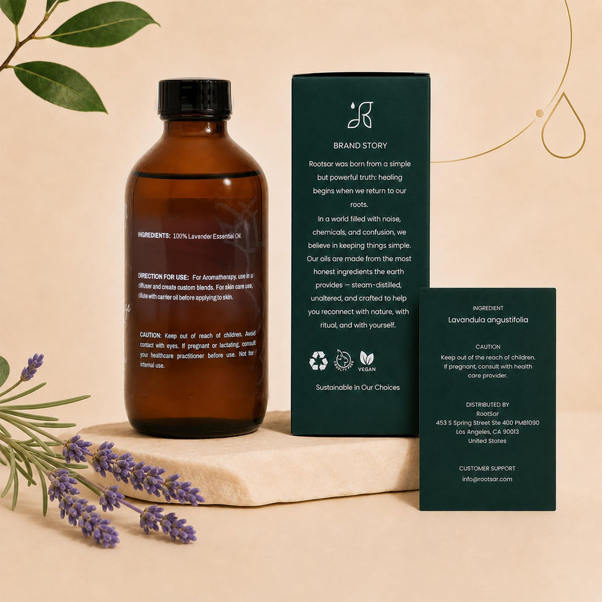 Pure Lavender Essential Oil 4 fl oz U669289