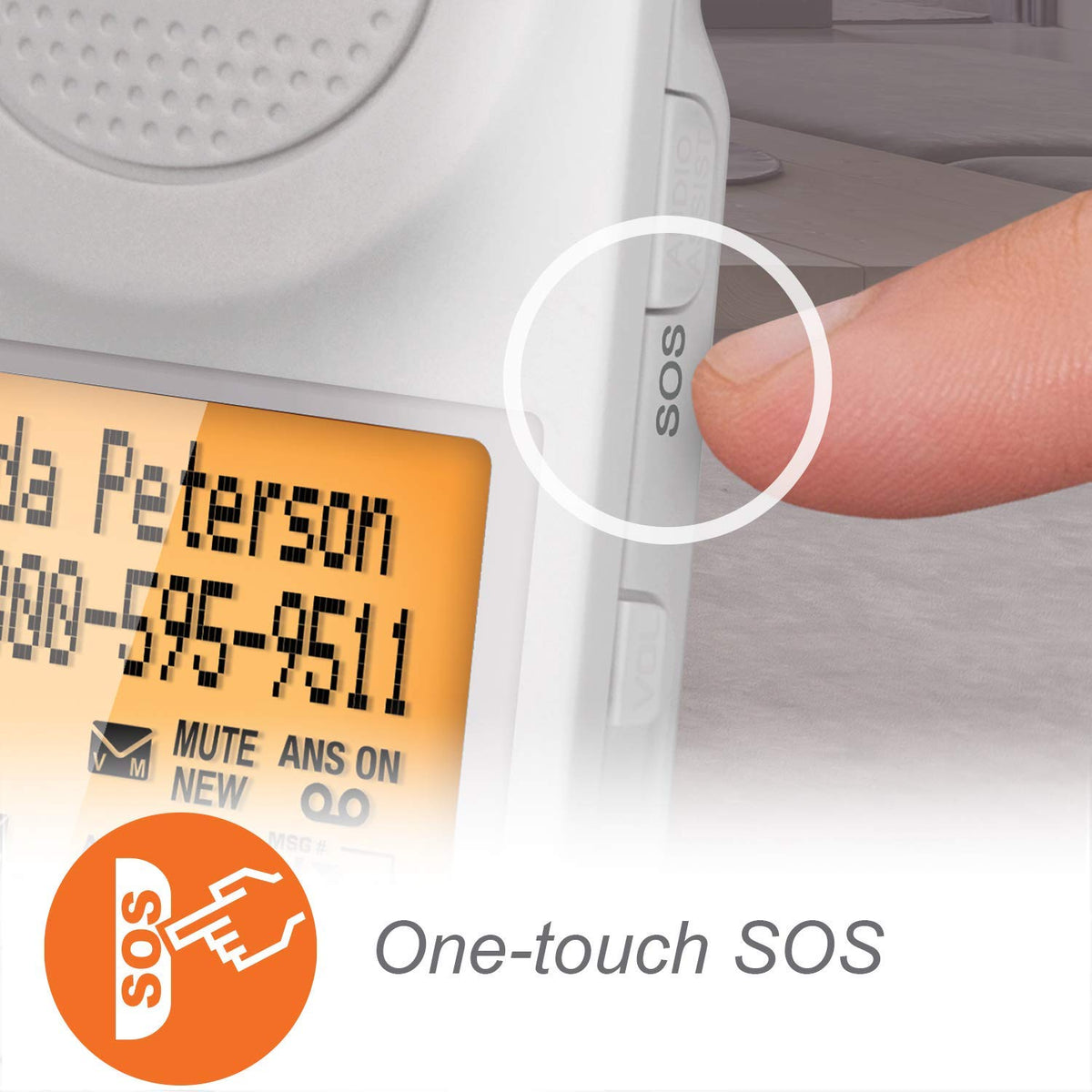 Corded/Cordless Phone System with Big Buttons and Large Display H398