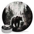 Black Bear Ceramic Coasters Set of 6 R287