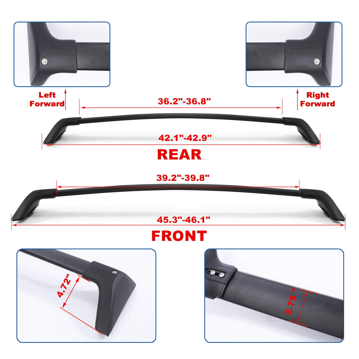 Lockable 260lbs Roof Rack Crossbar E187922