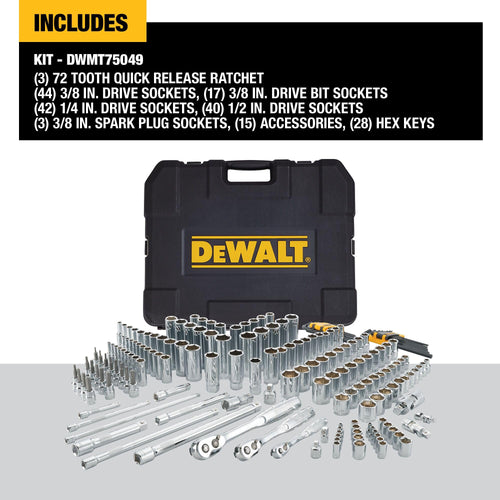 192 Pcs. Mechanics Tool Set, SAE and Metric Socket Wrench Set K385608