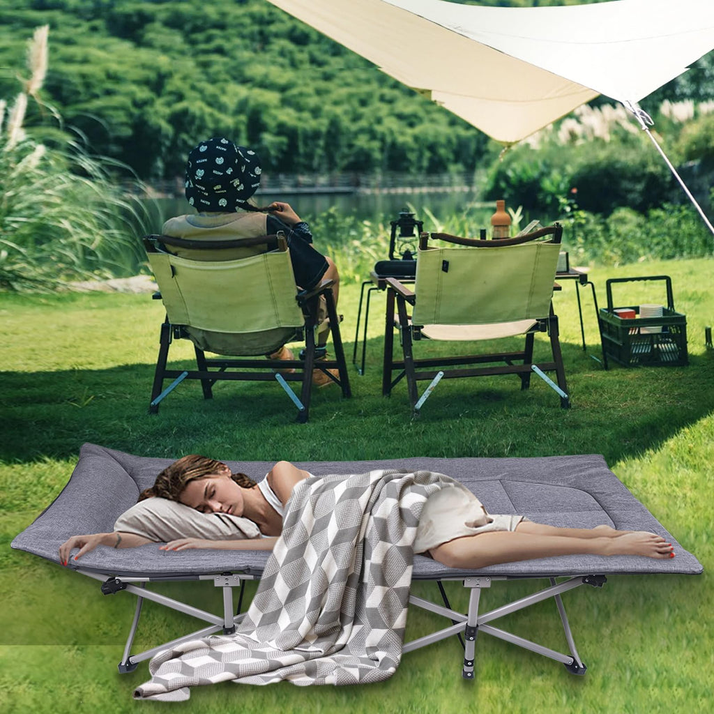 Folding Camping Cot with Carry Bag W11966