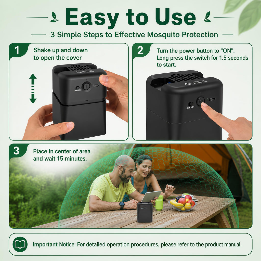2-in-1 Rechargeable Mosquito Repellent Outdoor N7595