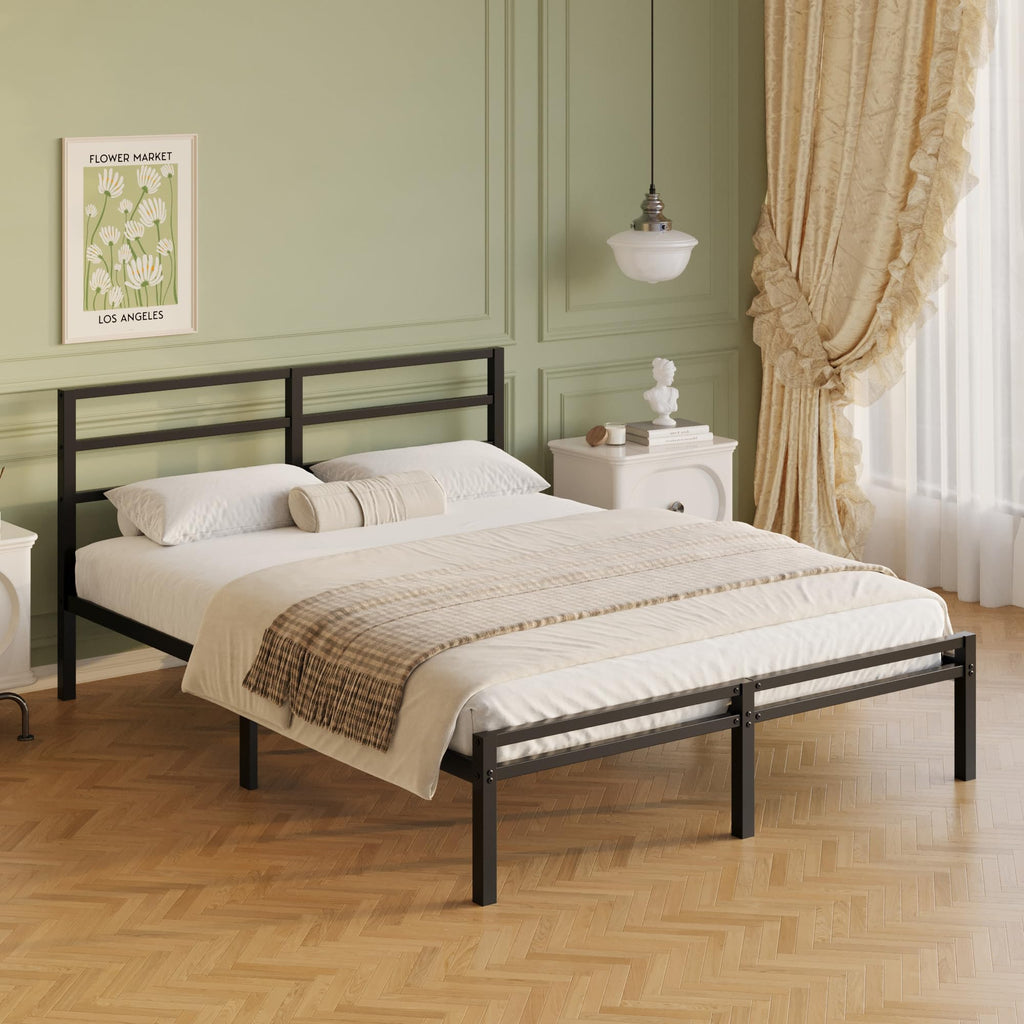12 Inch Full Size Bed Frame with Headboard and Footboard Y994765