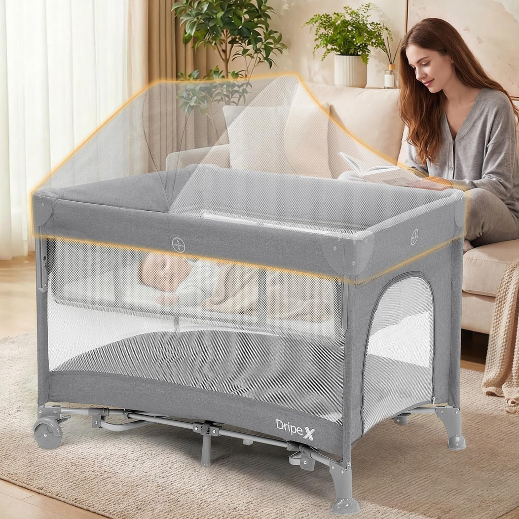 5 in 1 Baby Bassinet Light Grey R901813