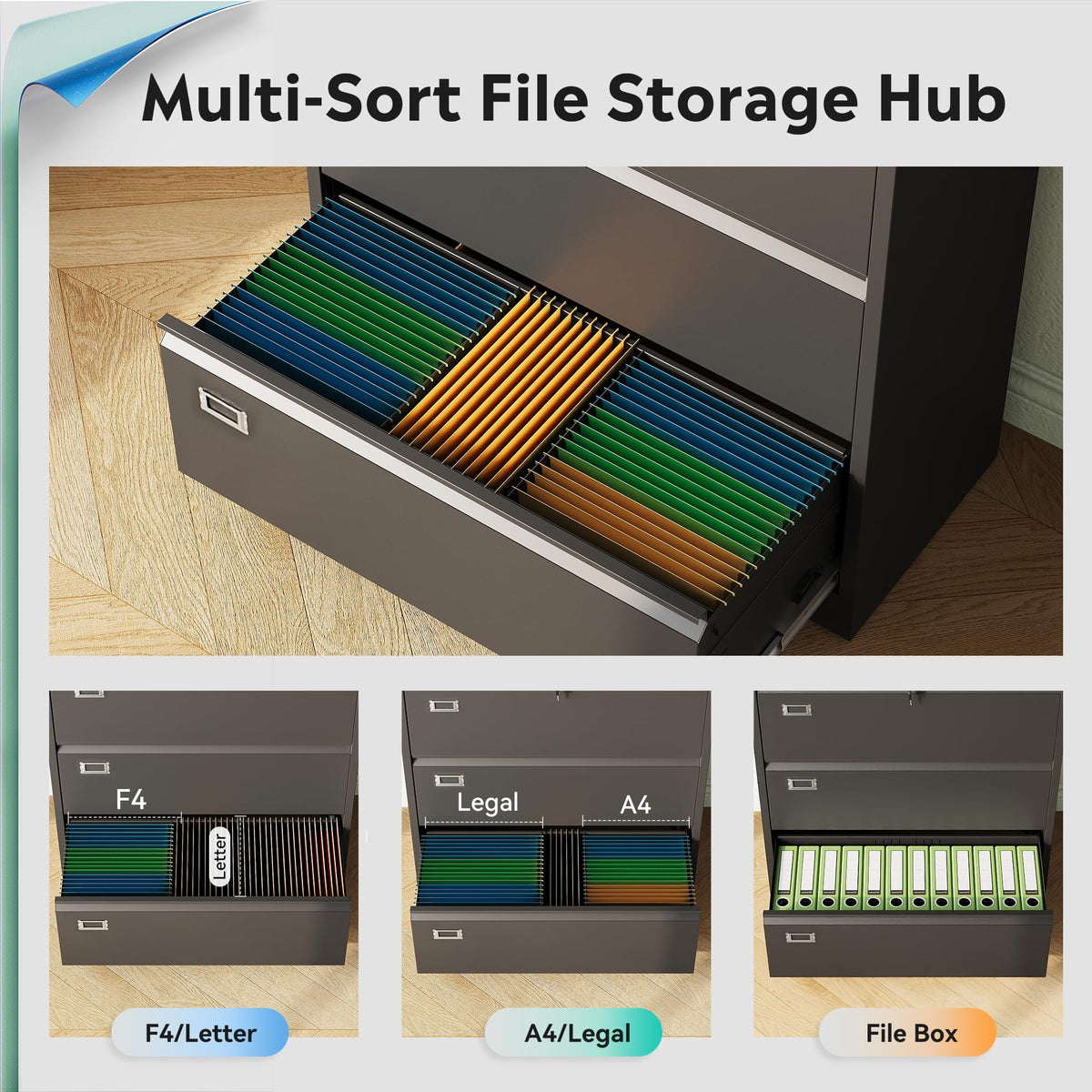 3 Drawer Lateral File Cabinet T10926