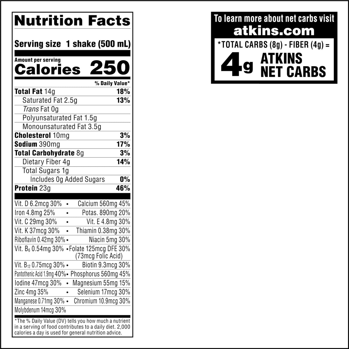 Creamy Chocolate Protein Shake, 23g Protein, 12 Count I75806