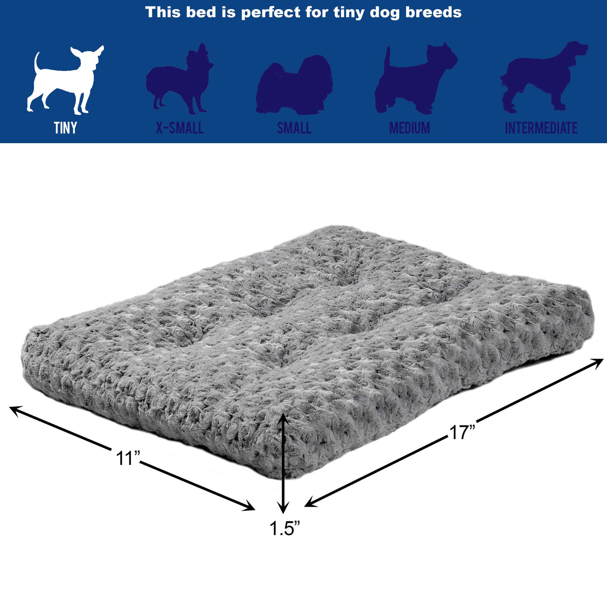 Gray Ombré Swirl Plush Pet Bed J249