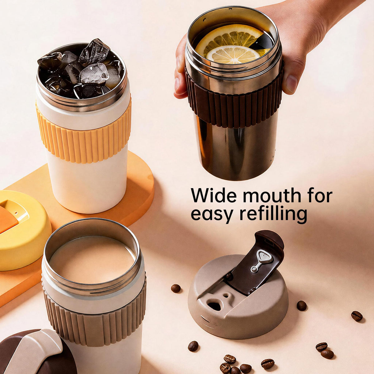 Stainless Steel Insulated Coffee Travel Mug 16oz G92037