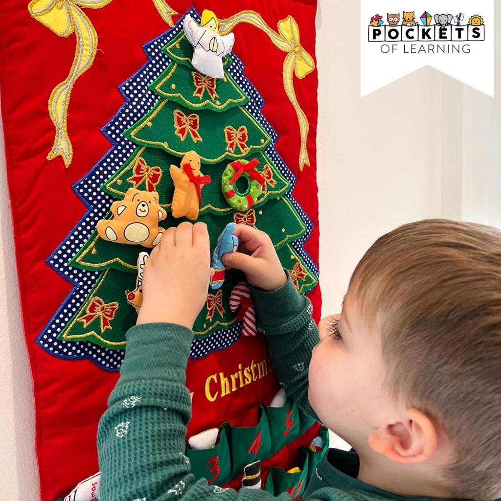 Christmas Advent Calendar with 24 Cloth Ornaments C236902